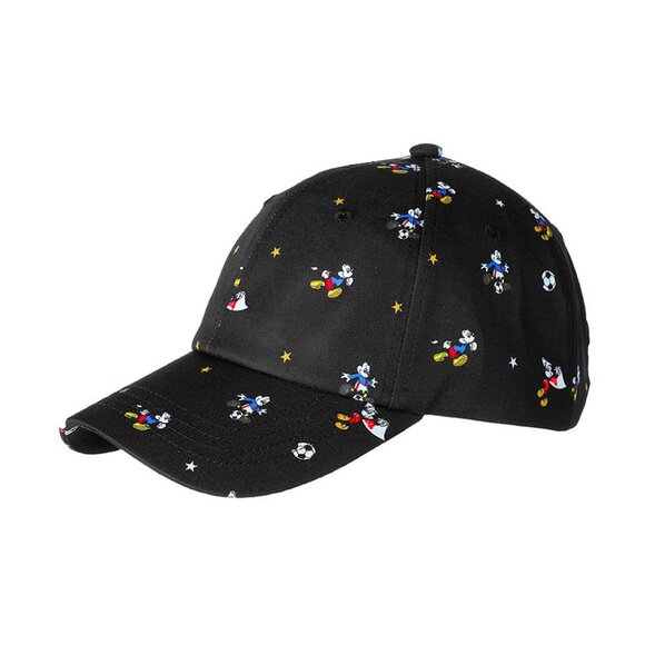 Mickey Mouse Black Sports Soccer Baseball Cap Hat Disney Unisex Adjustable - Picture 1 of 7
